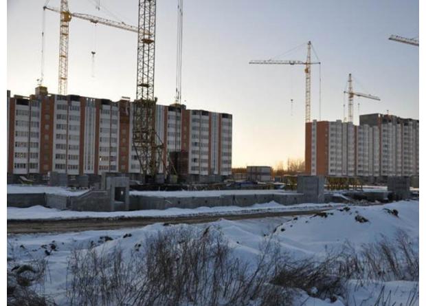 Строительство жилого микрорайона. Москва, Дрожжино